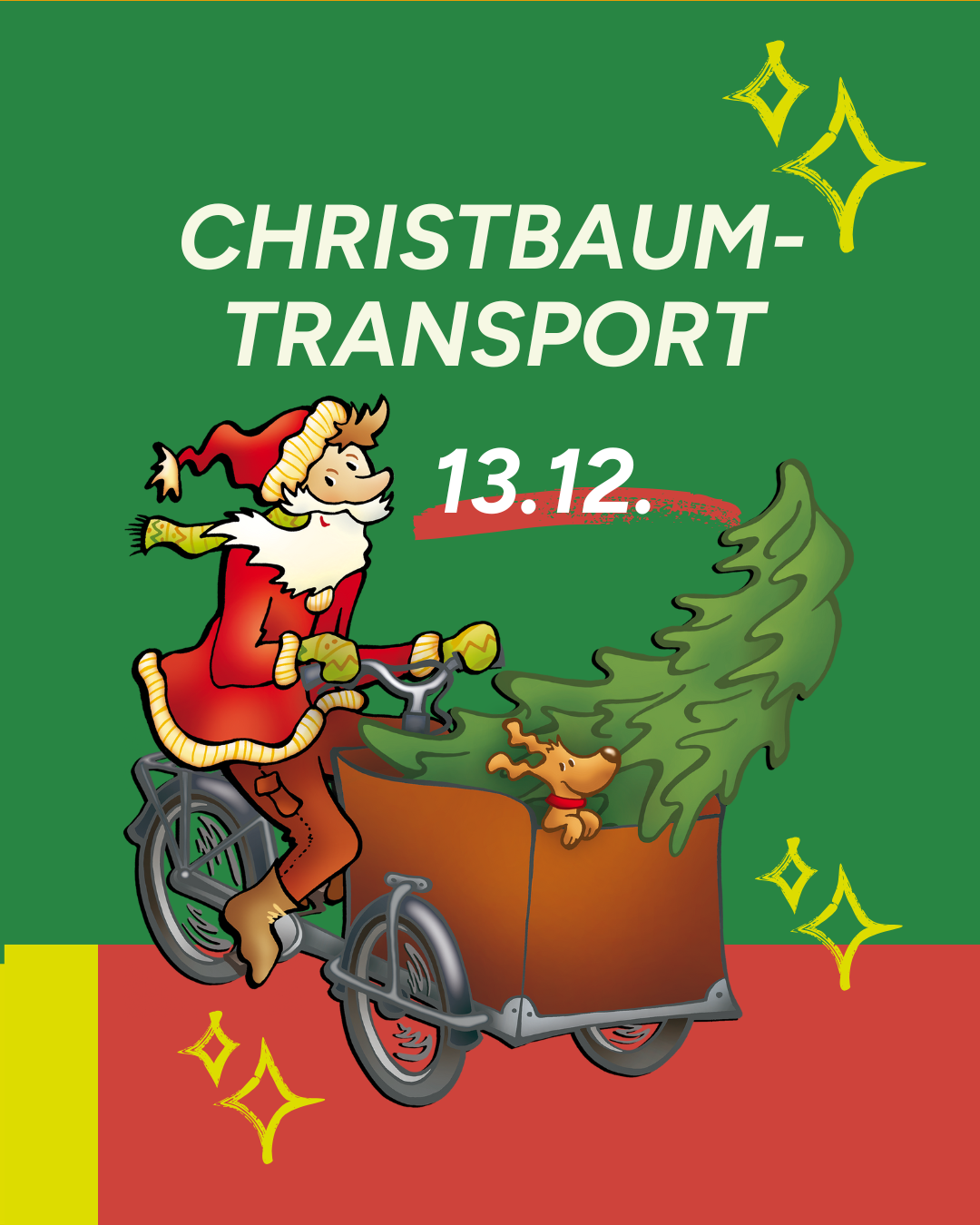 Kostenlose Christbaum-Lieferung in Währing – per Lastenrad!