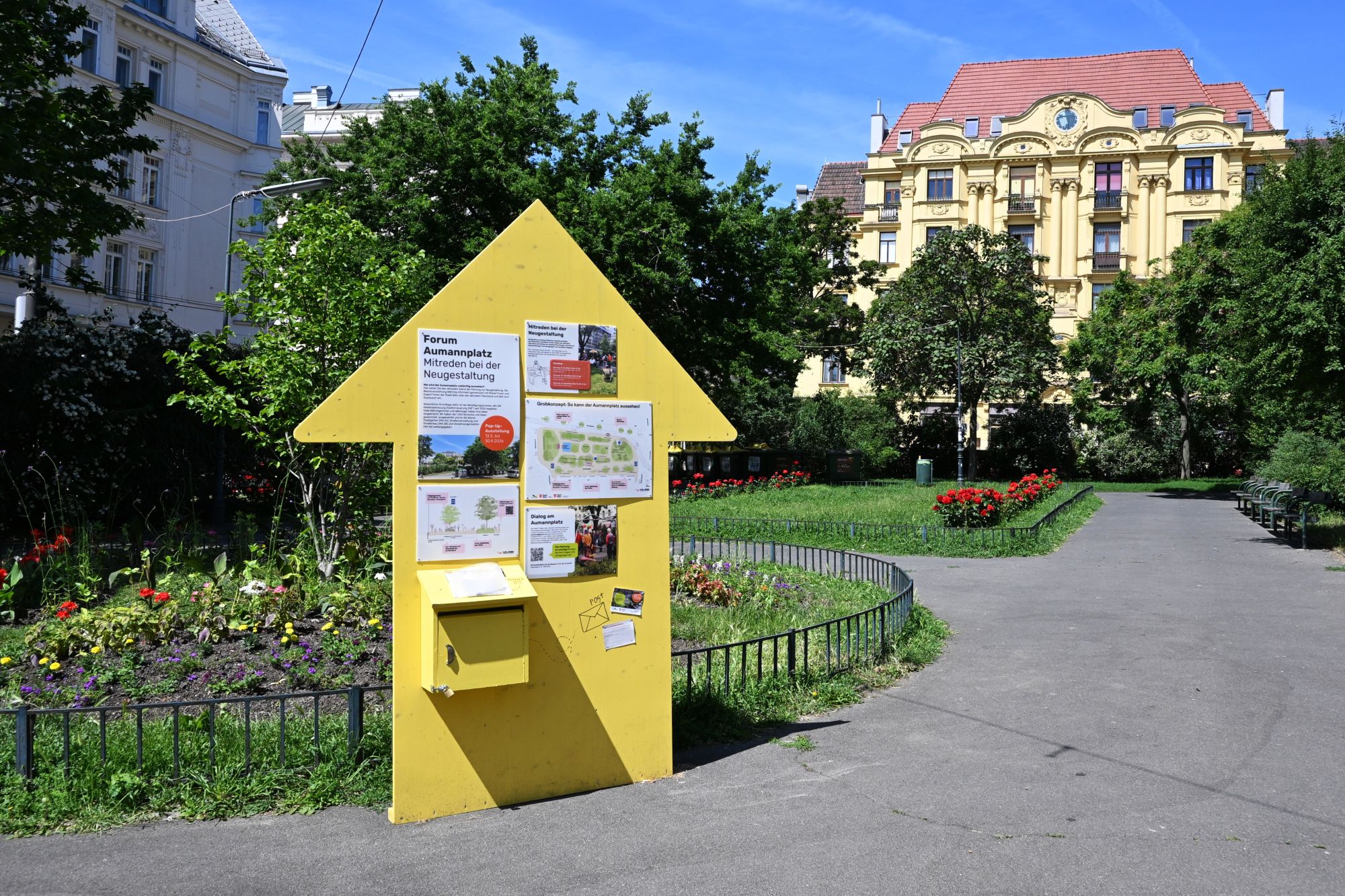 Es tut sich was am Aumannplatz: Feedback noch bis Mitte Juni möglich & Einladung zur Sprechstunde